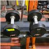 Image 1 : BAILIFF SEIZED: 2X UMAX RUBBER DUMBBELLS 20LB