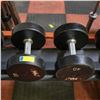 Image 1 : BAILIFF SEIZED: 2X UMAX RUBBER DUMBBELLS 40LB