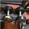 Image 1 : BAILIFF SEIZED: 2X UMAX RUBBER DUMBBELLS 47.5LB