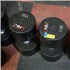 Image 1 : BAILIFF SEIZED: 2X UMAX RUBBER DUMBBELLS 100LB