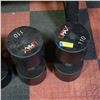 Image 1 : BAILIFF SEIZED: 2X UMAX RUBBER DUMBBELLS 110LB