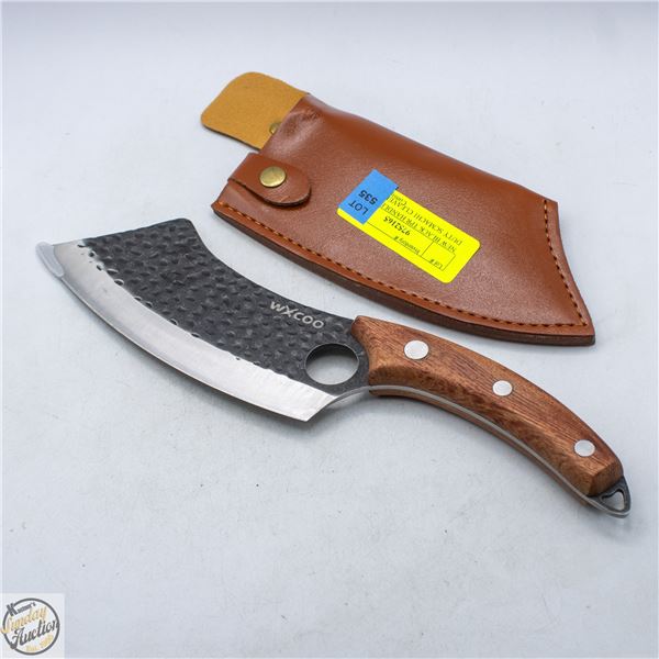 NEW BLACK TPR HANDLES HEAVY DUTY SCMACH1 CLEAVER