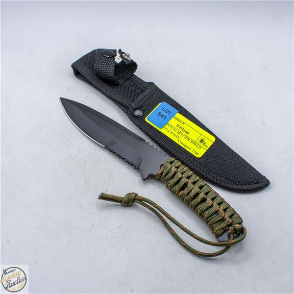 NEW SURVIVAL HUNTER SHIELD ARMY STYLE KNIFE