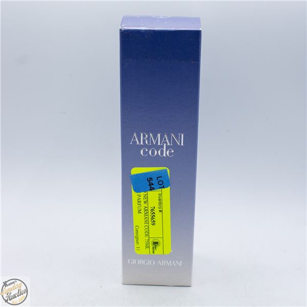 BRAND NEW ARMANI CODE 75ML EAU DE PARFUM