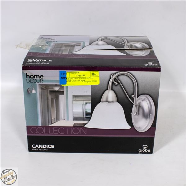 HOME DECOR CANDICE WALL MOUNT LIGHT IN BOX