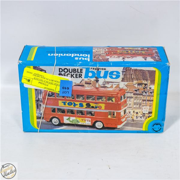 VINTAGE DOUBLE DECKER FRICTION BUS IN BOX MF844