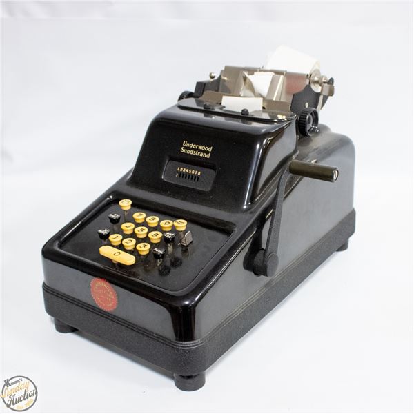 VINTAGE UNDERWOOD SUNDSTRAND ADDING MACHINE