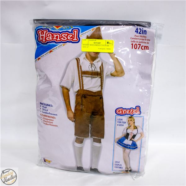 HANSEL HALLOWEEN COSTUME SIZE 42"