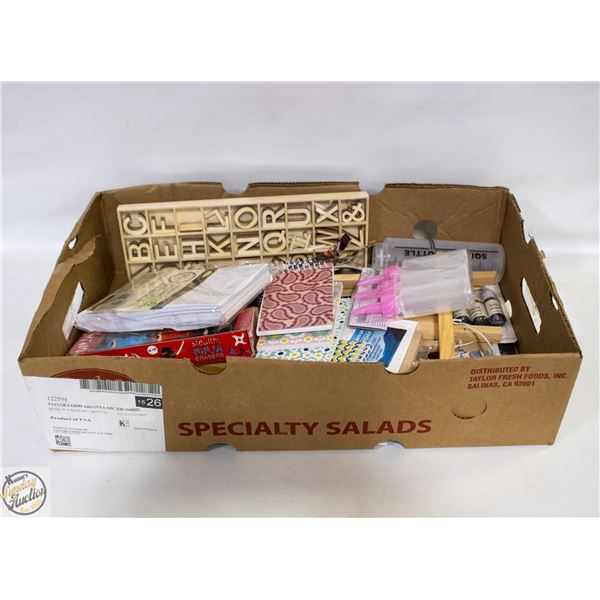 LOT OF ART SUPPLIES INCLUDES EASEL'S, BRUSHES,