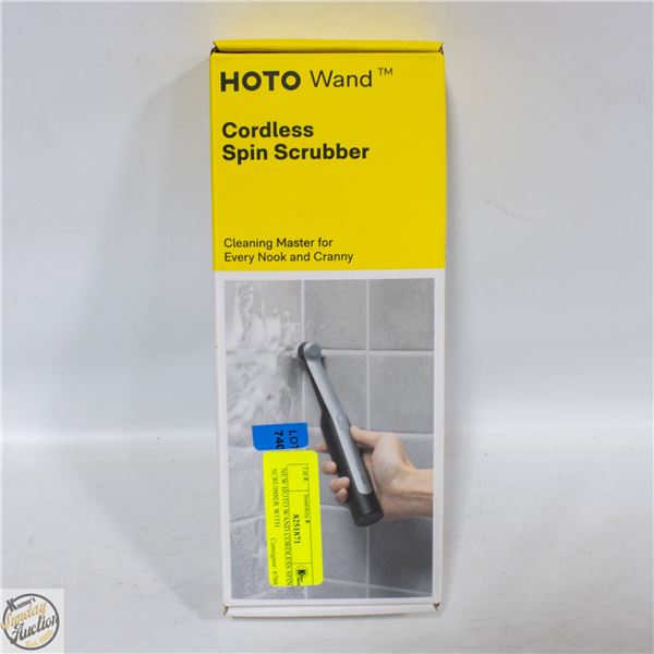 NEW HOTO WAND CORDLESS SPIN SCRUBBER WITH