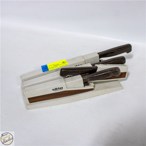 LOT OF 4 WILTSHIRE STAY SHARP SELF SHARPENING