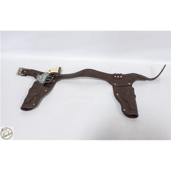 1960S MARSHAL TOY REVOLVER, HOLSTER & BELT