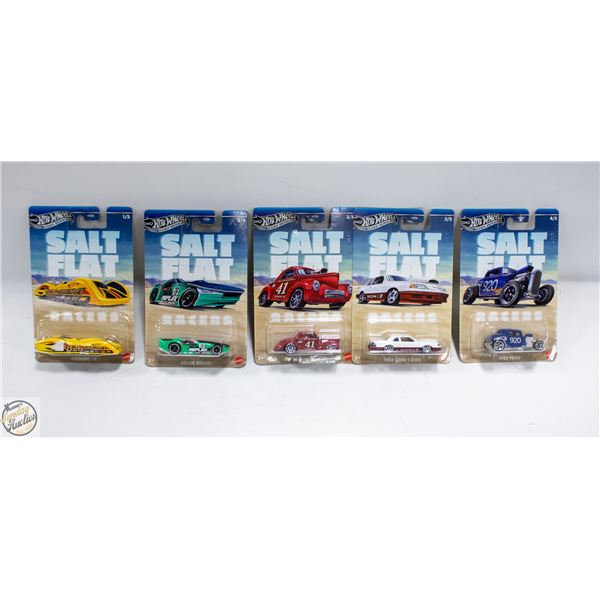 HOTWHEELS SILVER SERIES SALT FLAT RACERS SET OF 5
