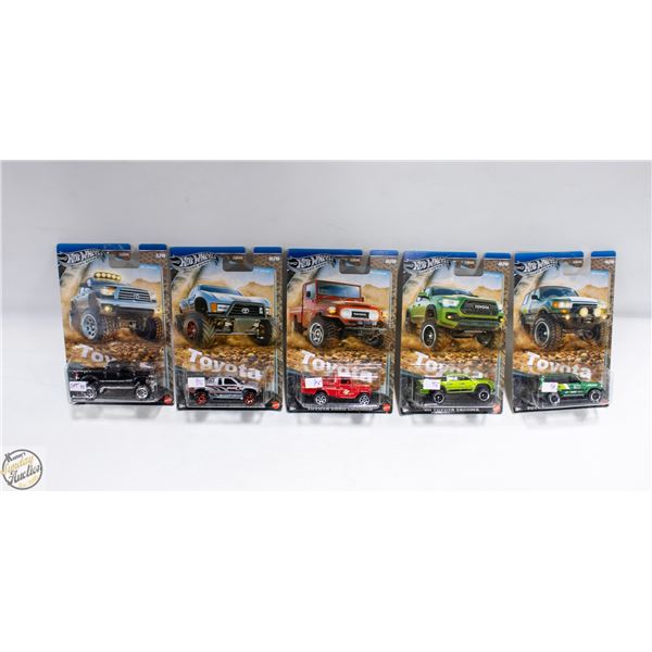 HOTWHEELS SILVER SERIES SET OF 5 TOYOTA GDG44