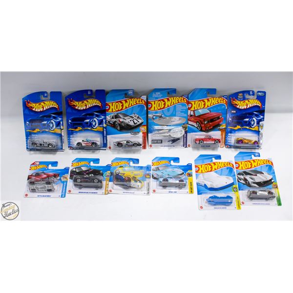 HOTWHEELS ASSORTMENT BUNDLE OF 12 ALL DIFFERENT