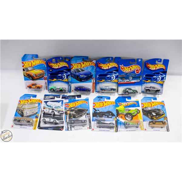 HOTWHEELS BUNDLE OF 12 ASSORTED DIFFERENT
