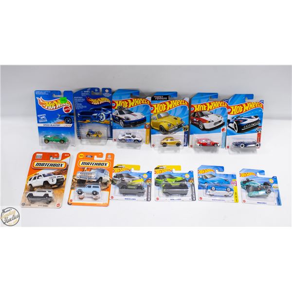 HOTWHEELS BUNDLE OF 12 ASSORTED DIFFERENT