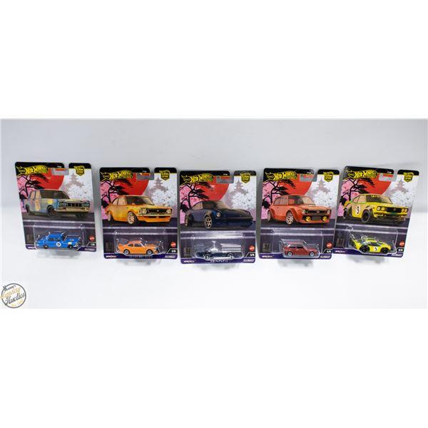 HOTWHEELS CAR CULTURE W/JAPANESE WRITING (#1-5)