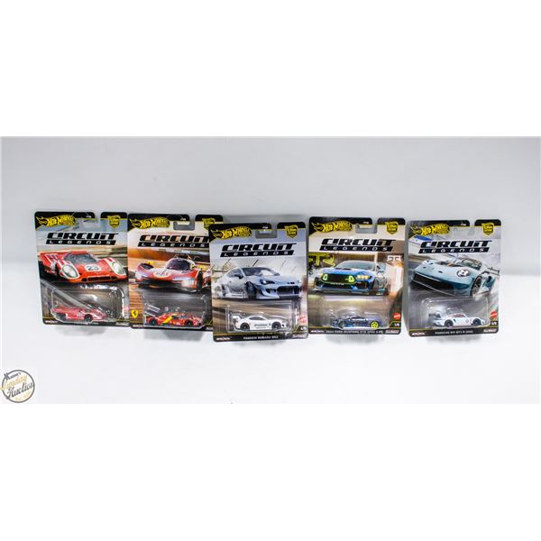 HOTWHEELS LOT OF PREMIUM CIRCUIT LEGENDS