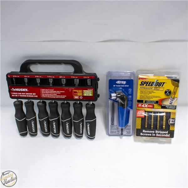 NEW TOOLS HUSKY SAC NUT DRIVER SET