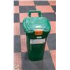 Image 1 : ORBIS WHEELED STORAGE GREEN BIN WITH LATCHING LID