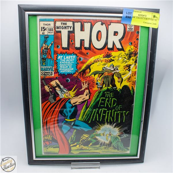 THOR #188. COLLECTOR COMIC IN FRAME.