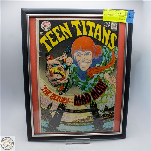 TEEN TITANS #17, FRAMED