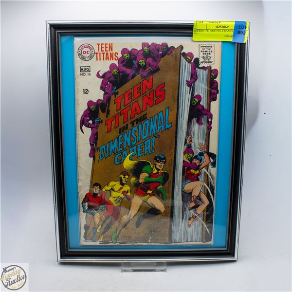 TEEN TITANS #16, FRAMED