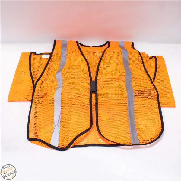 BUNDLE OF 10 NEW HI-VIZ SAFETY VESTS ALL TOGETHER