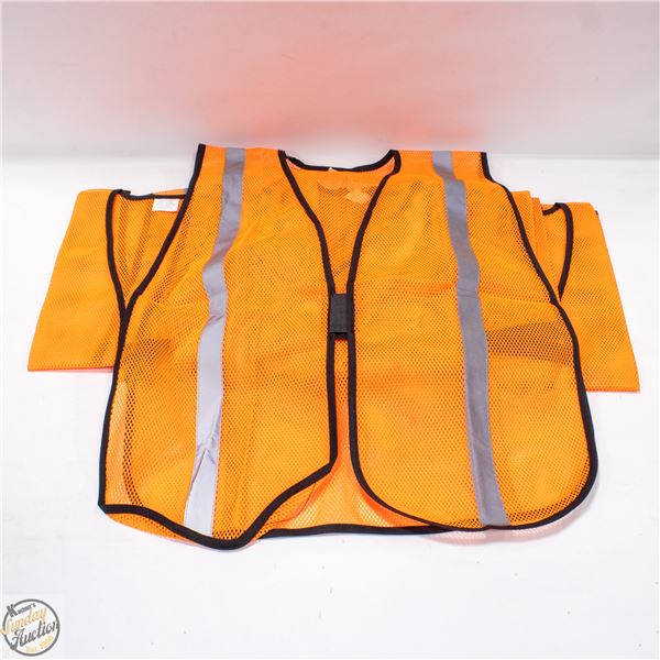 BUNDLE OF 10 NEW HI-VIZ SAFETY VESTS ALL TOGETHER