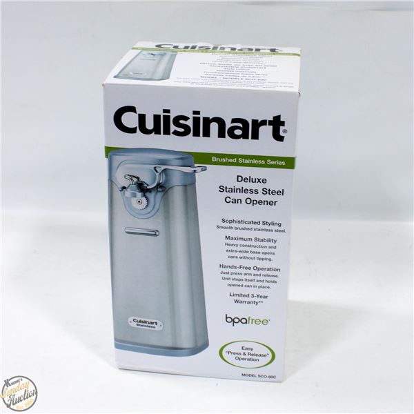 NEW CUISINART STAINLESS STEEL ELECTRIC CAN