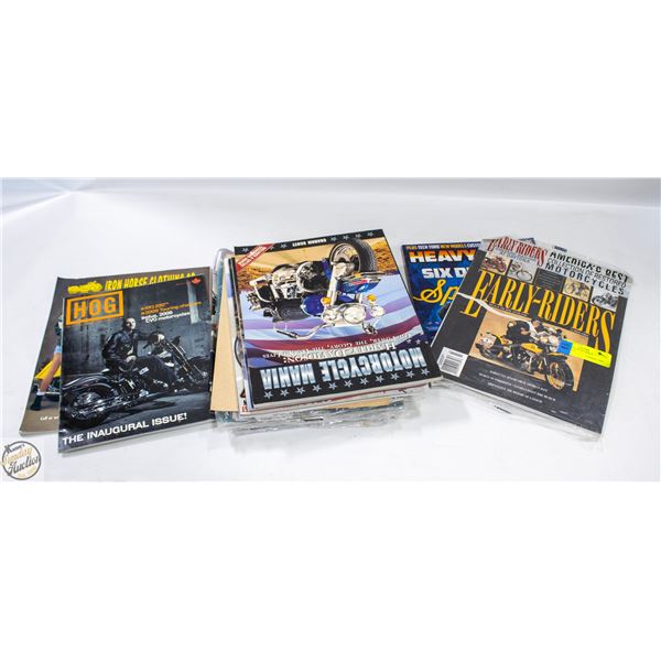 BOX OF ASSORTED BIKER MAGAZINES