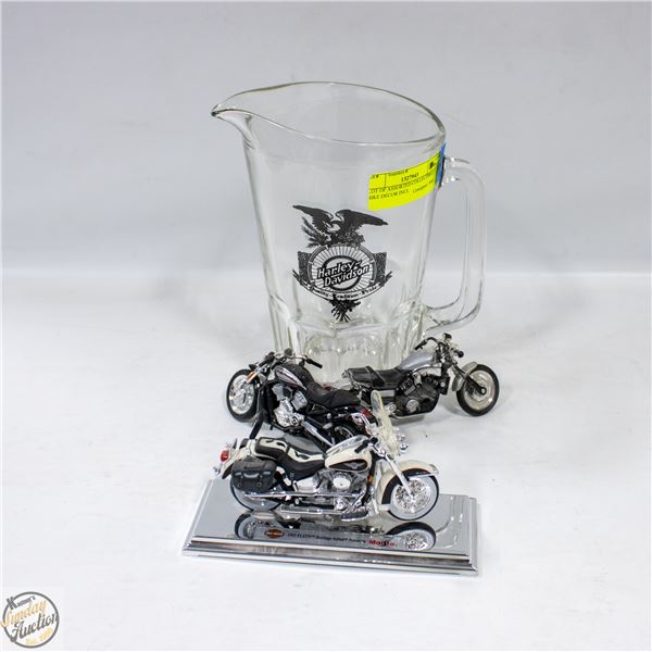 LOT OF ASSORTED COLLECTIBLE BIKE DÉCOR INCL