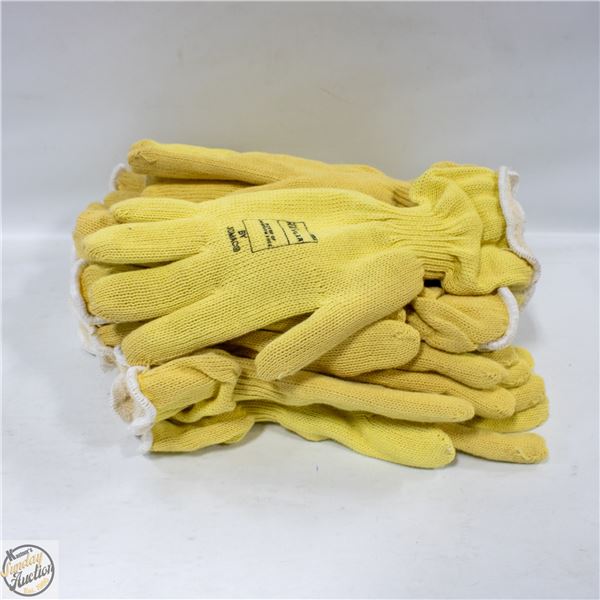 7 NEW PAIRS OF KEVLAR WOOL GLOVES SEAMLESS
