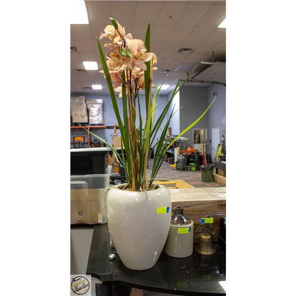 FAUX ORCHID POTTED PLANT ARRANGMENT 3FT
