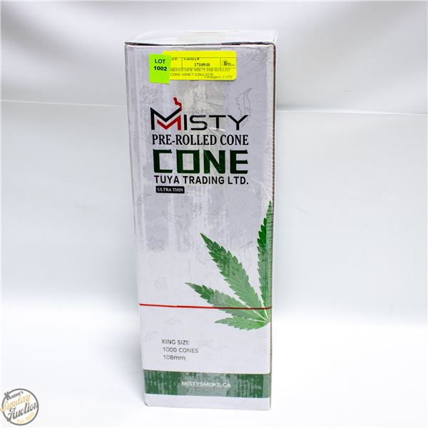 BRAND NEW MISTY PRE-ROLLED CONE 1000CT KING SIZE