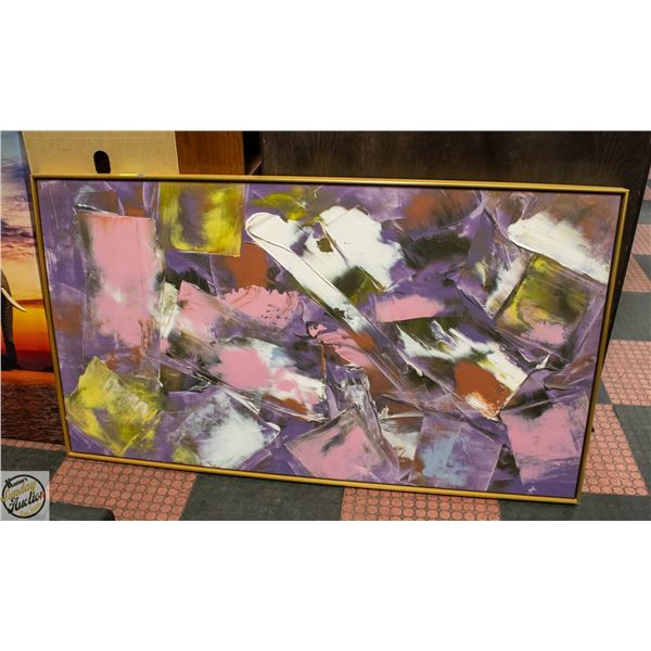 MCM FRAMED ORIGINAL ABSTRACT- MEASURES 67" X 38"