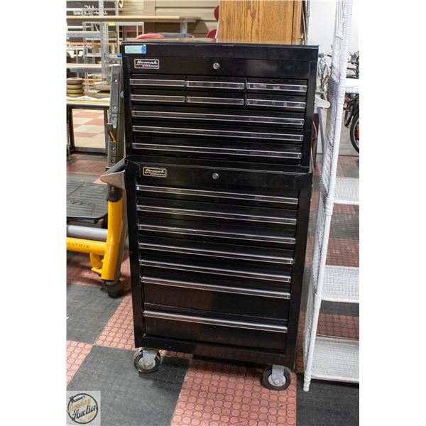 HOMAK PROFESSIONAL DUAL TOOLBOX ROLLER CABINET