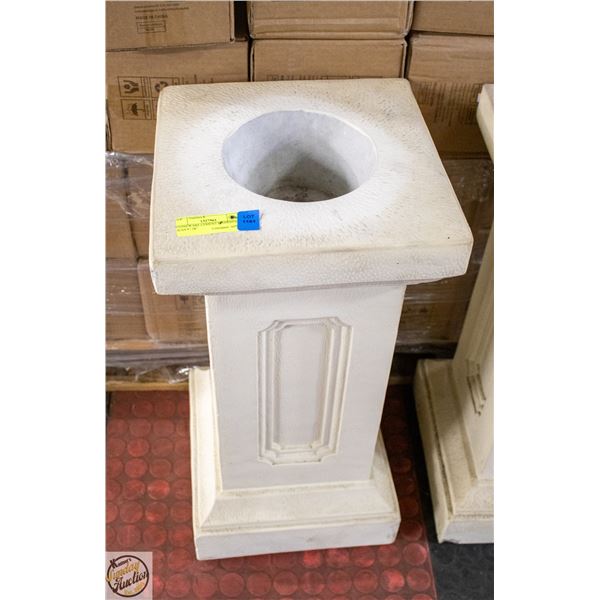 STONEWARE CEMENT PEDESTAL - HEAVY 28"