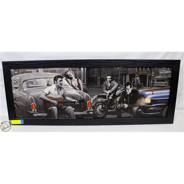 FRAMED "LEGENDARY CROSSROADS" 19" X 39" GICLEE