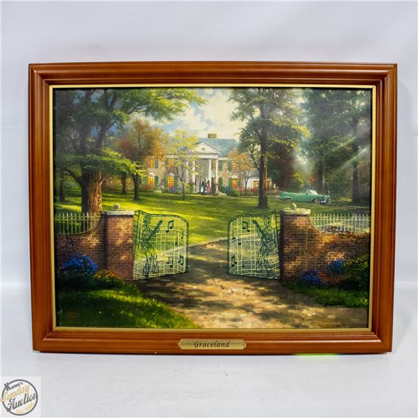 FRAMED GRACELAND CANVAS PRINT 16" X 20"