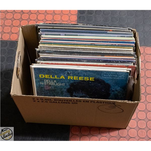 VINTAGE VINYL RECORDS- BOX LOT ASSORTED