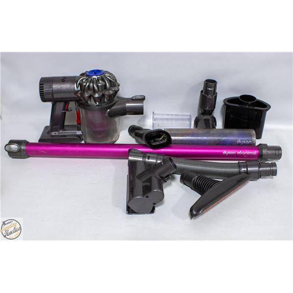 PINK DYSON STICK VACUUM WITH ACCESSORIES