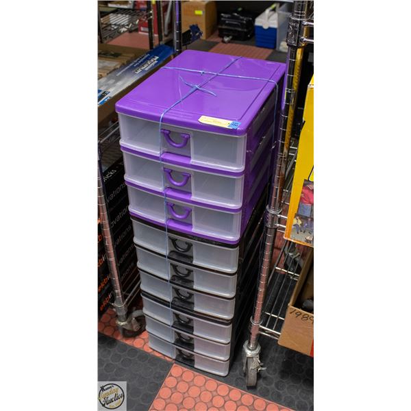 3X3 DRAWER STACKABLE TOTES