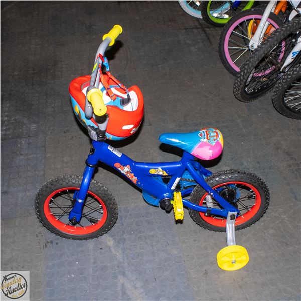 POLICE SEIZED: HUFFY PAW PATROL WITH HELMET