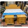 Image 1 : KING SIZE HEADBOARD WITH MATCHING BEDSIDE TABLES