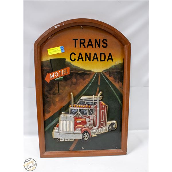 VINTAGE TRANS-CANADA WALL PLAQUE