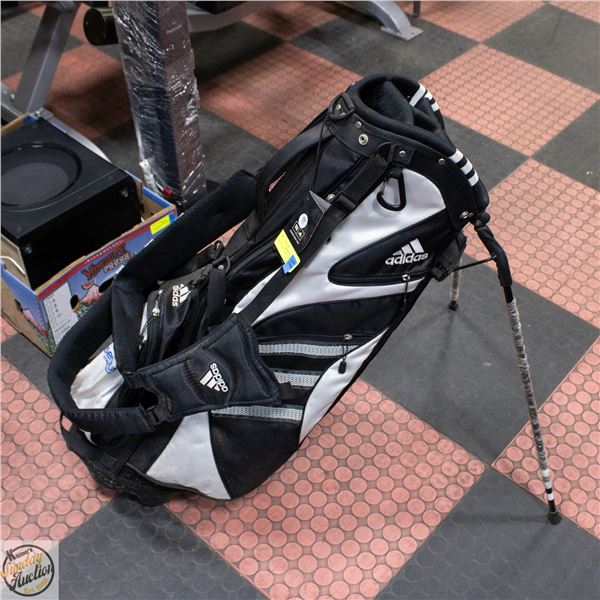 ADIDAS GOLF CADDY BAG WITH TAG