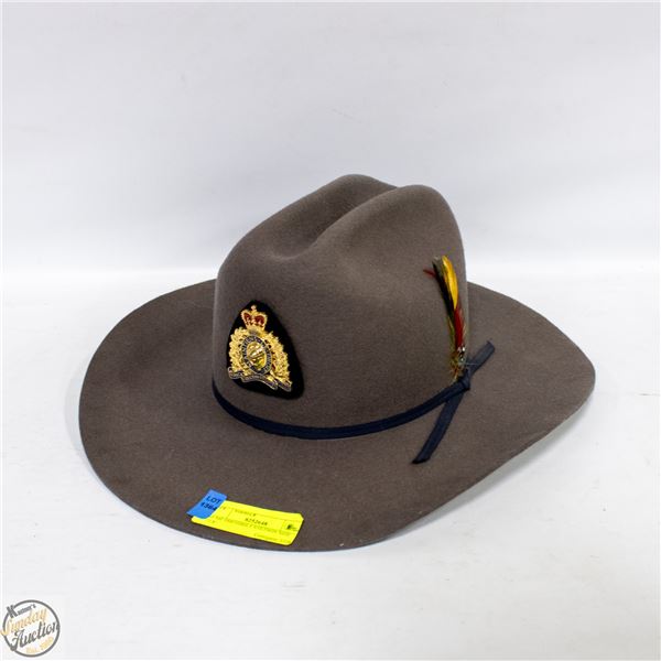 RCMP SMITHBILT STETSON SIZE 73/8”
