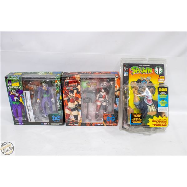 3 ACTION FIGURES - 2 AMAZING YAMAGUCHI (JOKER &